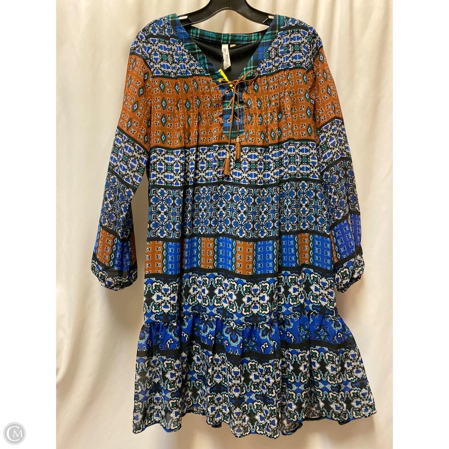 Dress Casual Midi By Ny Collection In Blue, Size: S