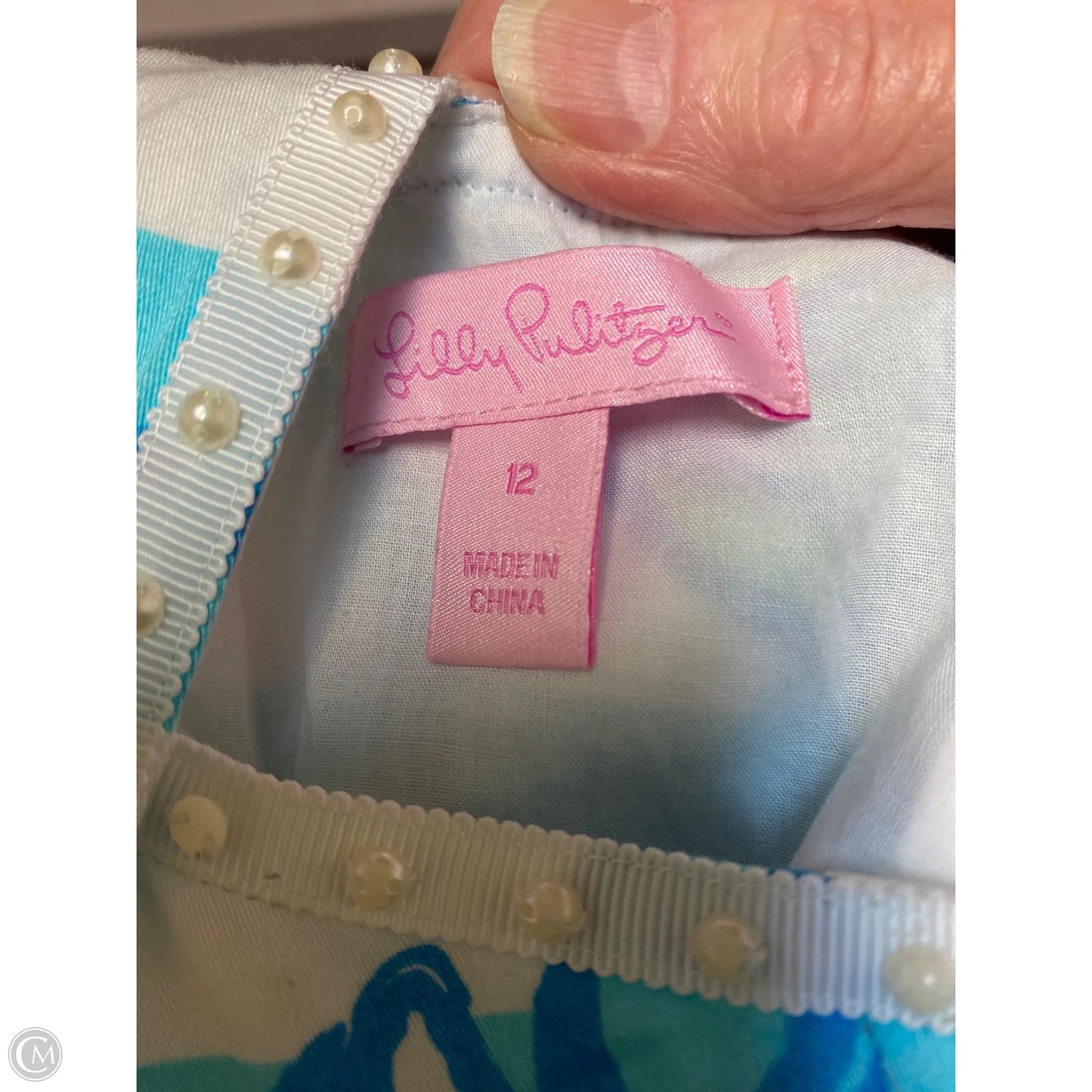 Dress Designer By Lilly Pulitzer In Blue, Size: L