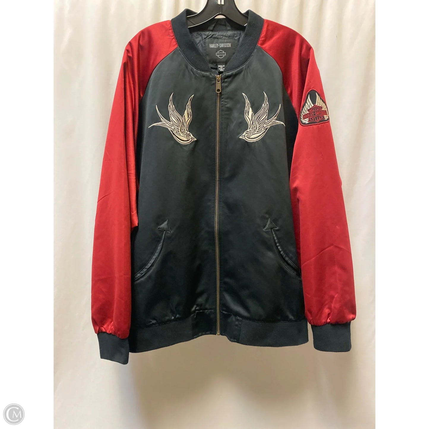 Jacket Moto By Harley Davidson In Maroon, Size: 3x