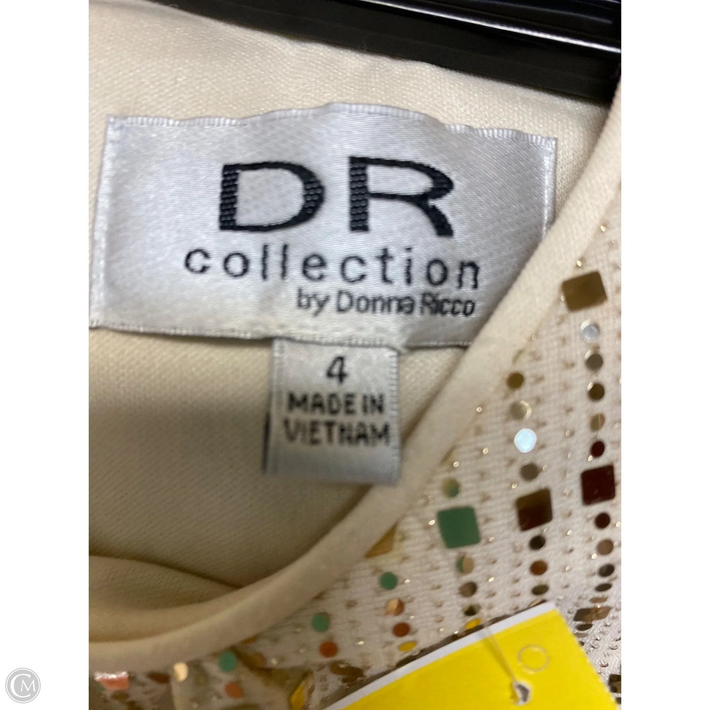 Dress Casual Midi By Donna Ricco In Cream, Size: S