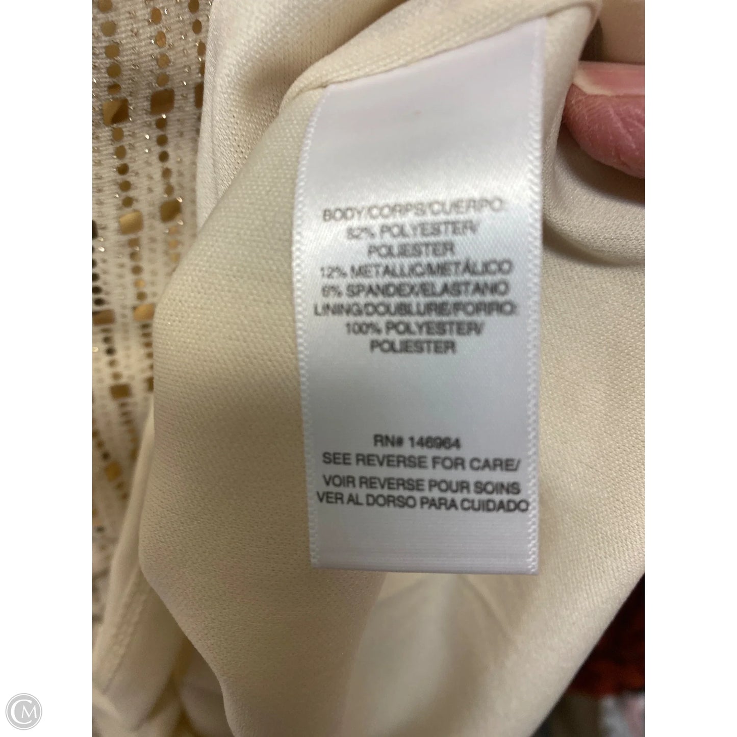 Dress Casual Midi By Donna Ricco In Cream, Size: S