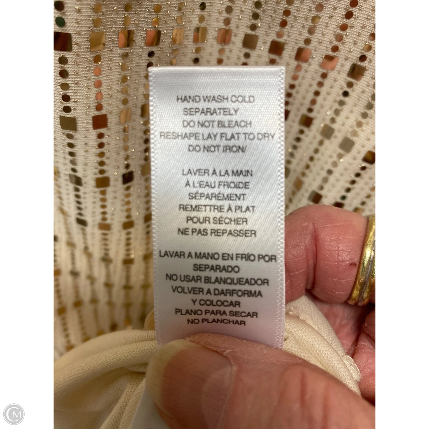 Dress Casual Midi By Donna Ricco In Cream, Size: S