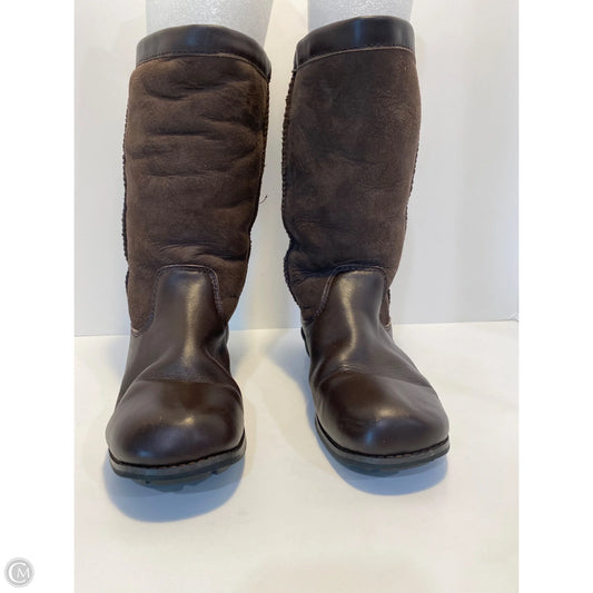 Boots Designer By Ugg In Brown, Size: 7