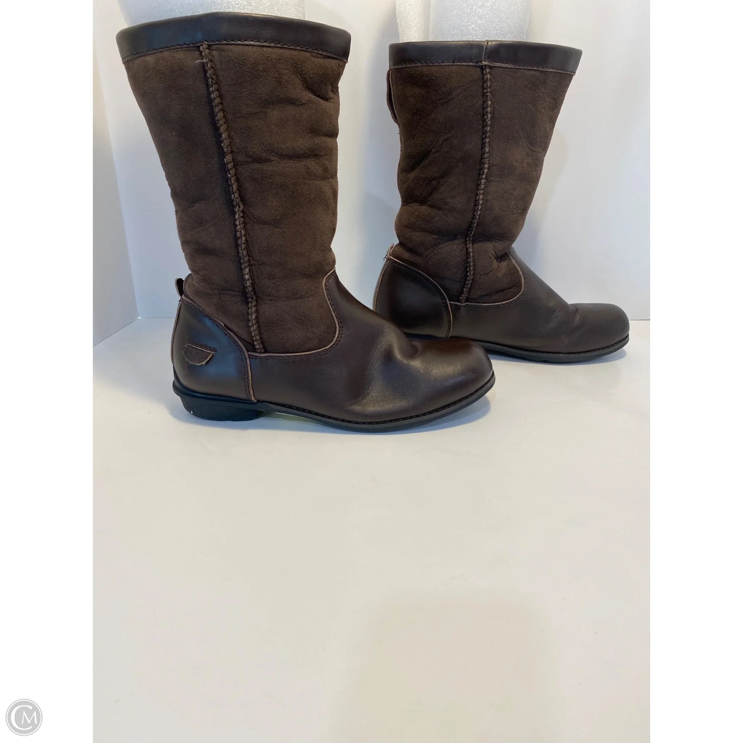 Boots Designer By Ugg In Brown, Size: 7
