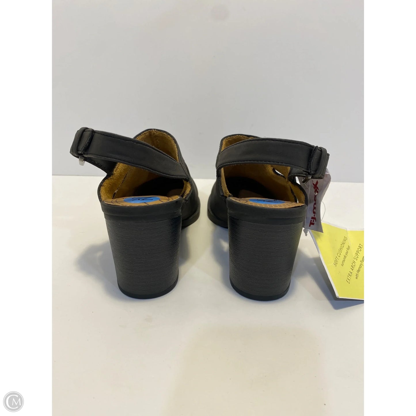 Shoes Heels Block By Natural Soul In Black, Size: 7.5