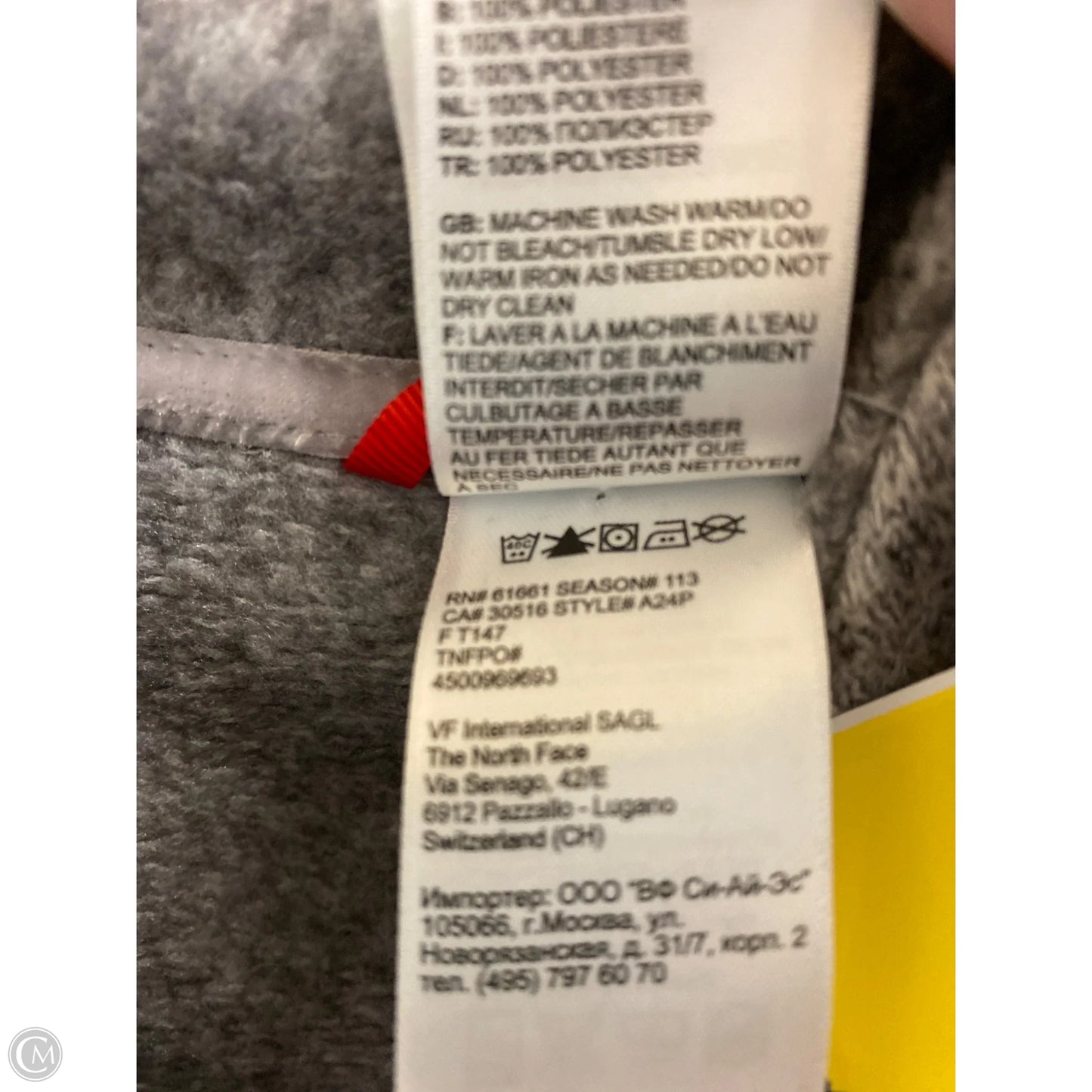 Jacket Shirt By The North Face In Grey, Size: M