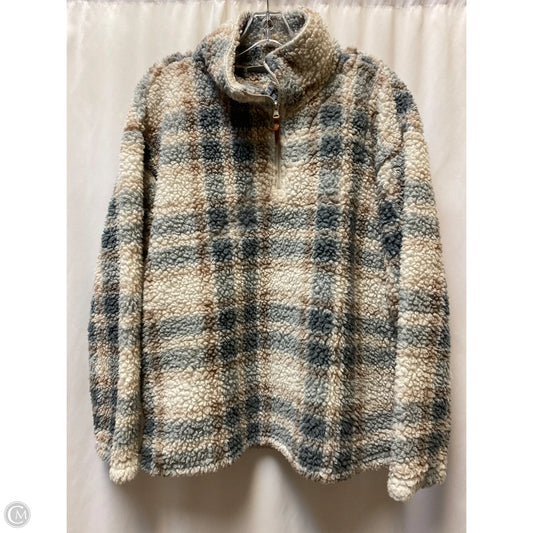 Jacket Faux Fur & Sherpa By Jason Maxwell In Grey, Size: L