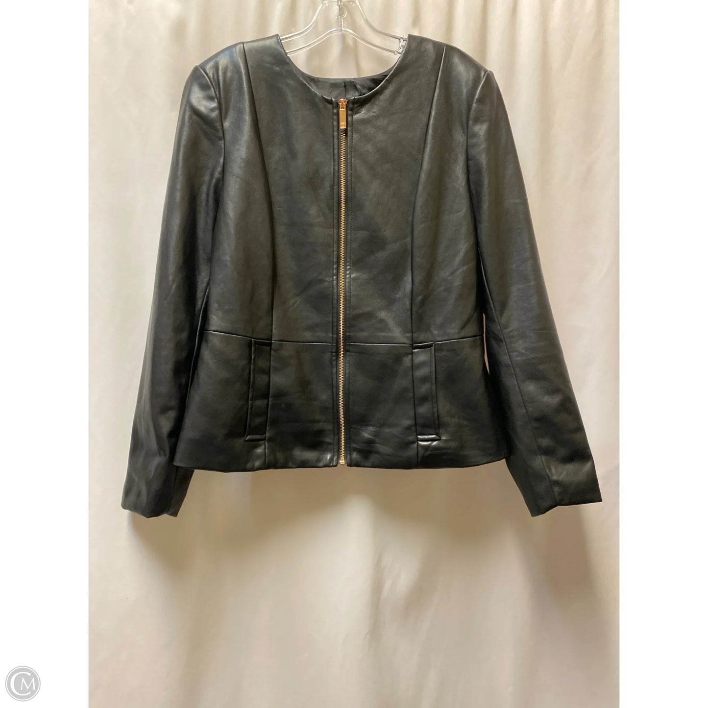 Jacket Moto By Liz Claiborne In Black, Size: Xl