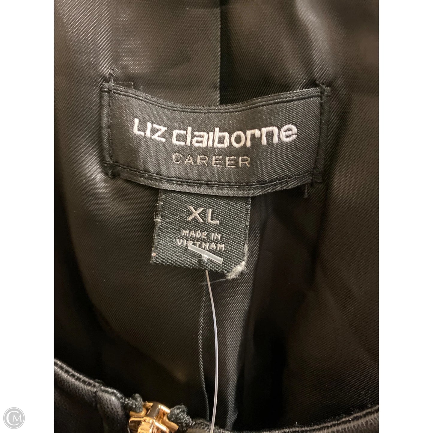 Jacket Moto By Liz Claiborne In Black, Size: Xl
