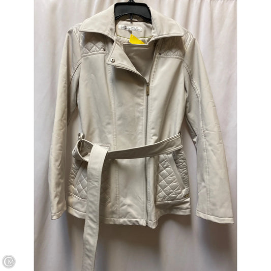 Coat Parka By Kenneth Cole In Cream, Size: S