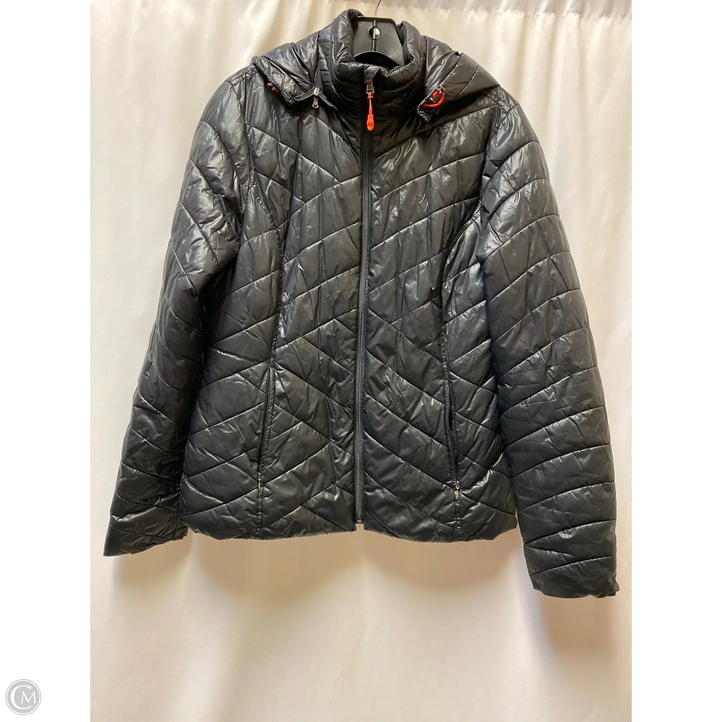 Jacket Puffer & Quilted By Tek Gear In Black, Size: M