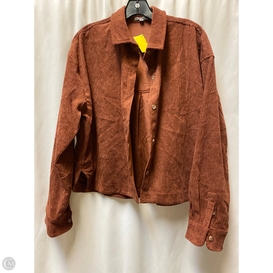 Top Long Sleeve By Clothes Mentor In Copper, Size: L