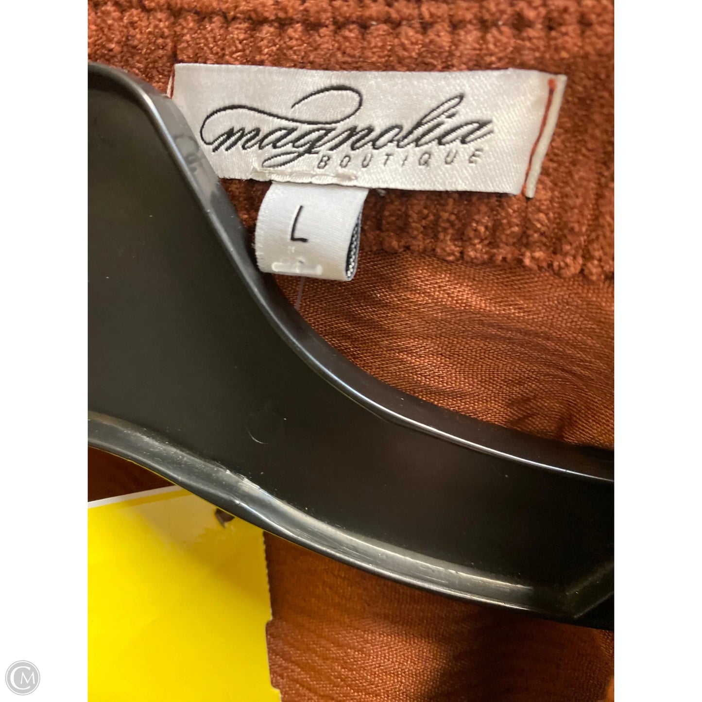 Top Long Sleeve By Clothes Mentor In Copper, Size: L