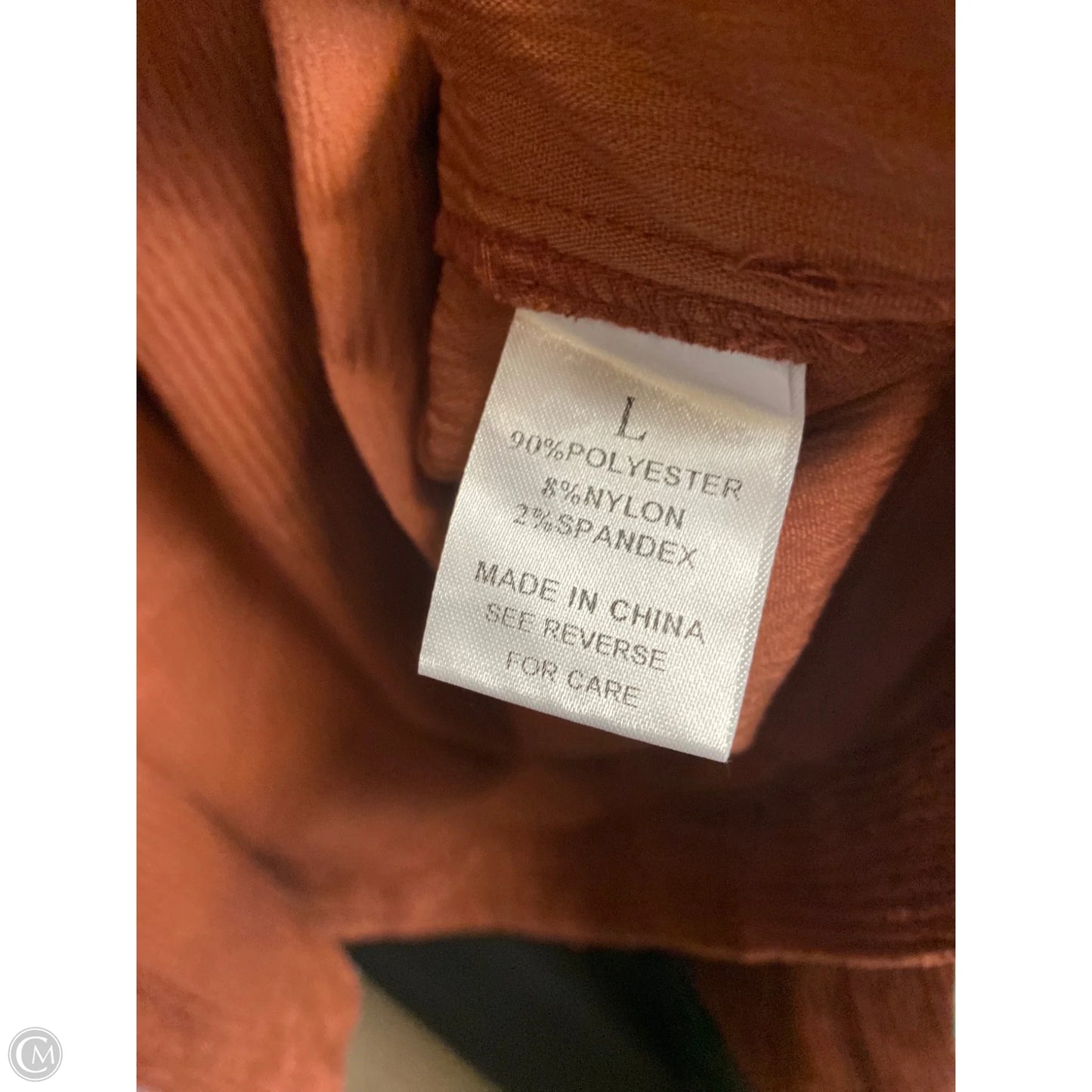 Top Long Sleeve By Clothes Mentor In Copper, Size: L