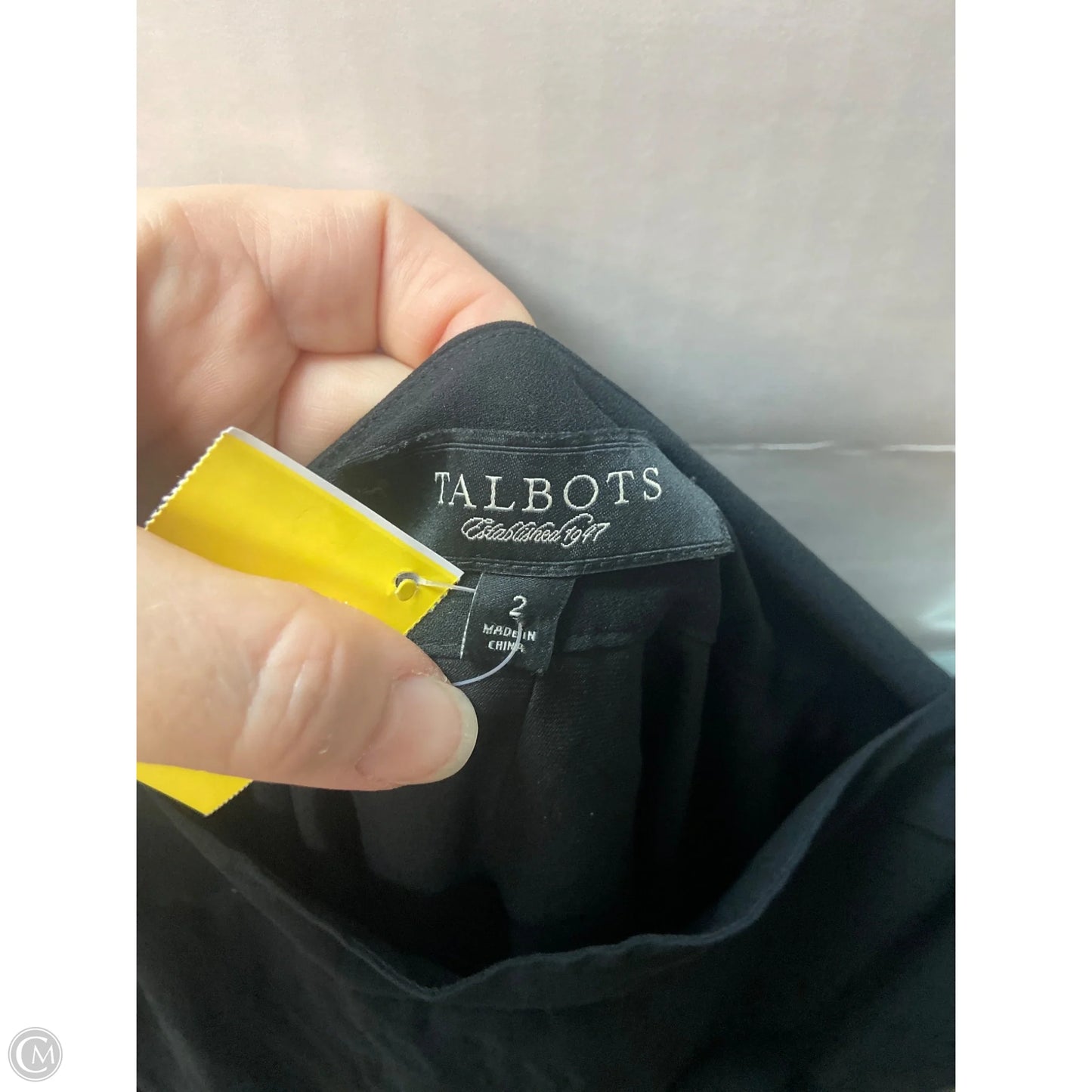 Skirt Midi By Talbots In Black, Size: 2