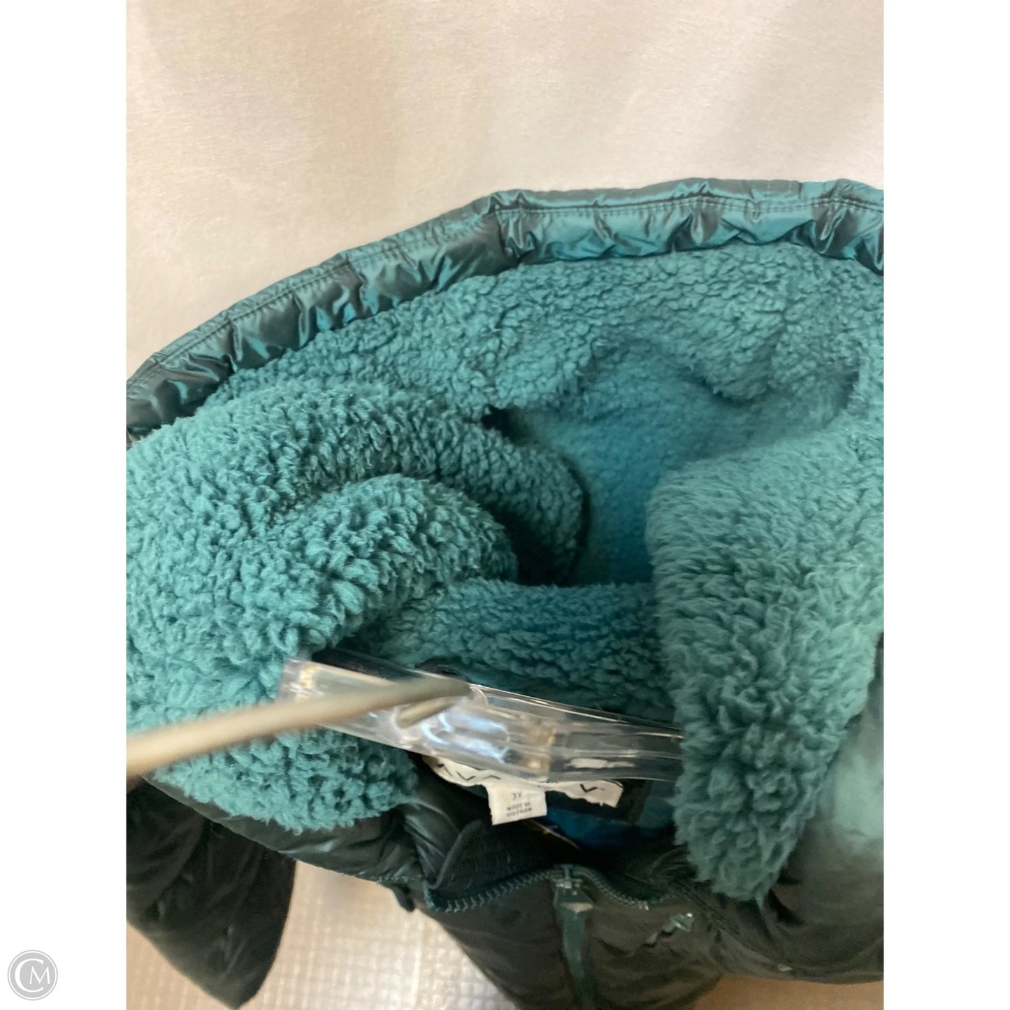 Coat Puffer & Quilted By Ava & Viv In Green, Size: 3x