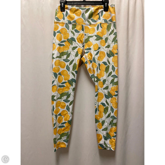Athletic Leggings By Clothes Mentor In Yellow, Size: L