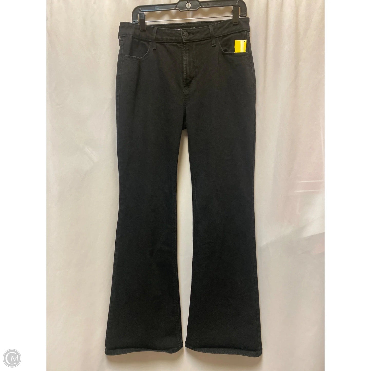 Jeans Flared By Old Navy In Black Denim, Size: 10