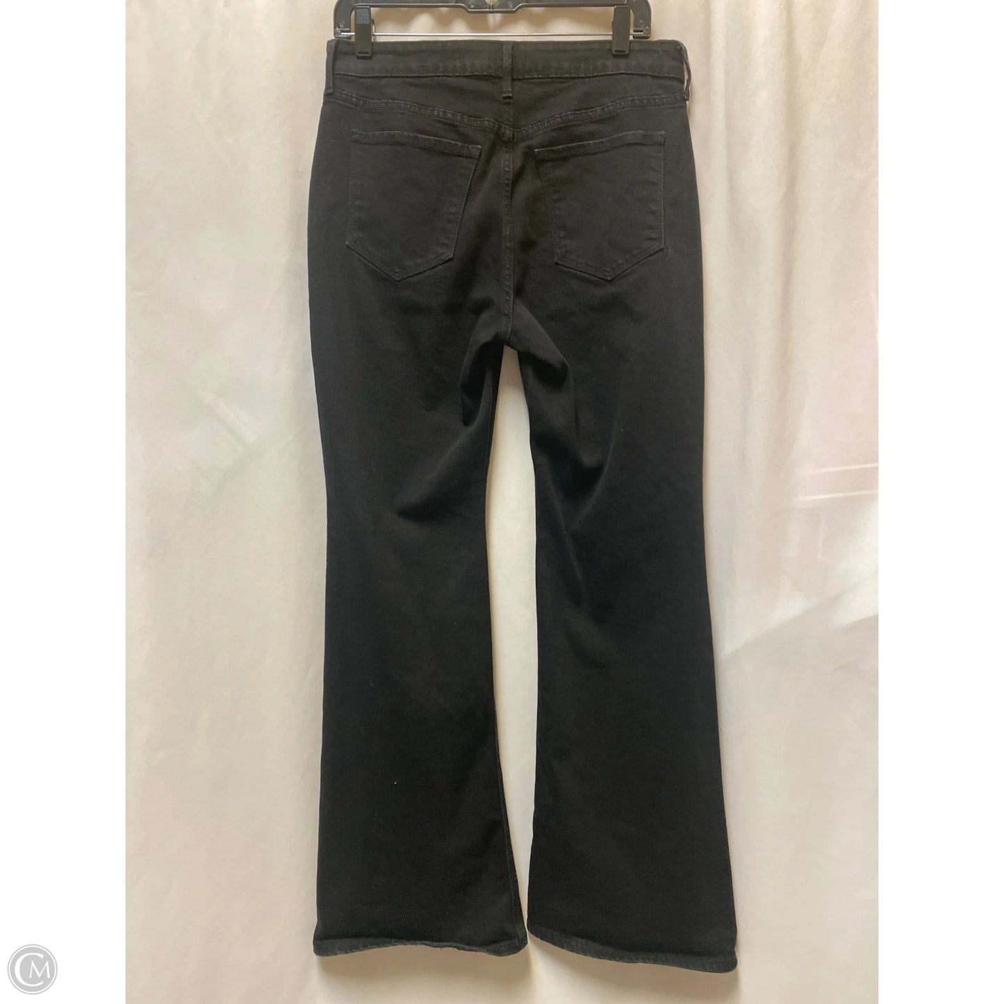 Jeans Flared By Old Navy In Black Denim, Size: 10