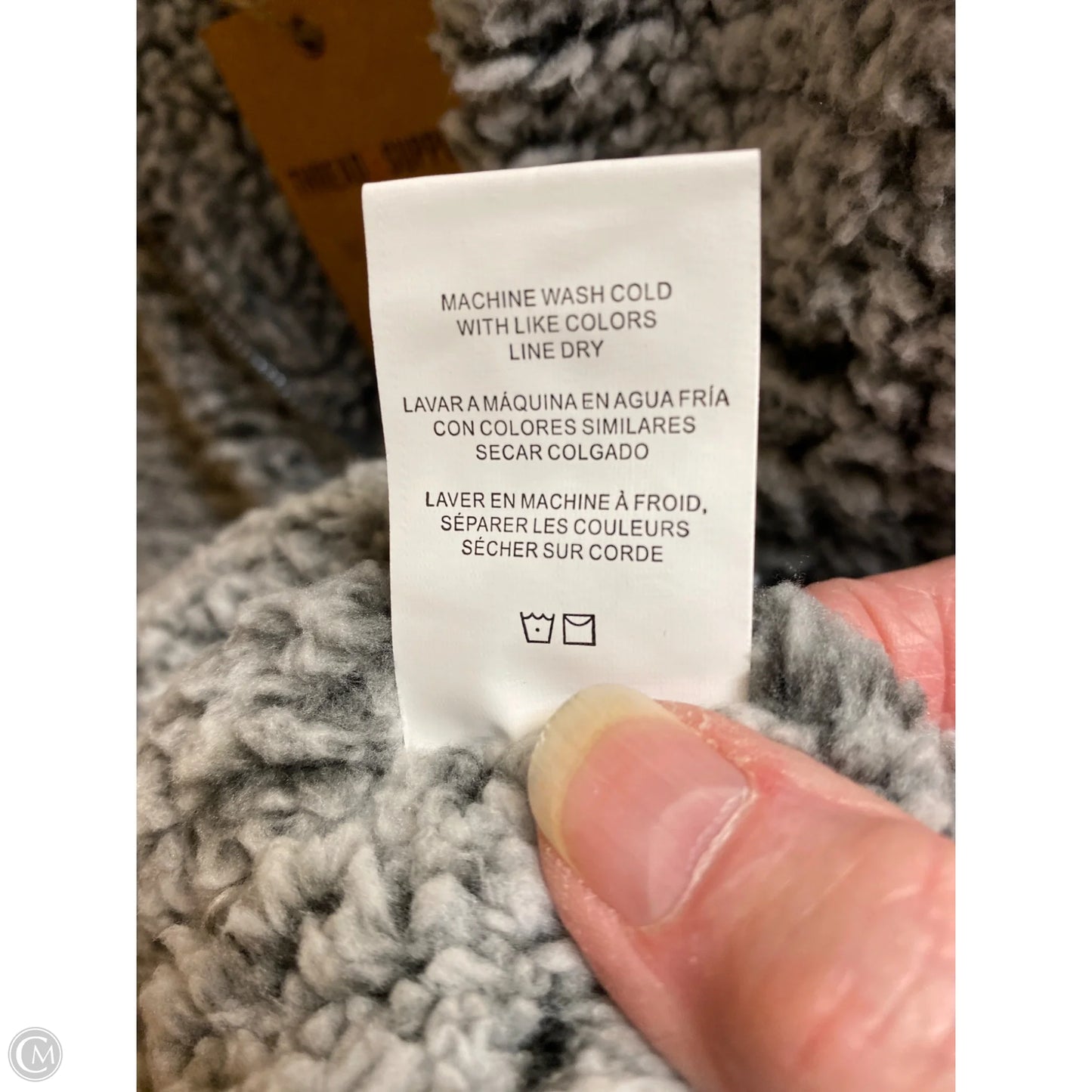 Vest Faux Fur & Sherpa By Thread And Supply In Grey, Size: Xs