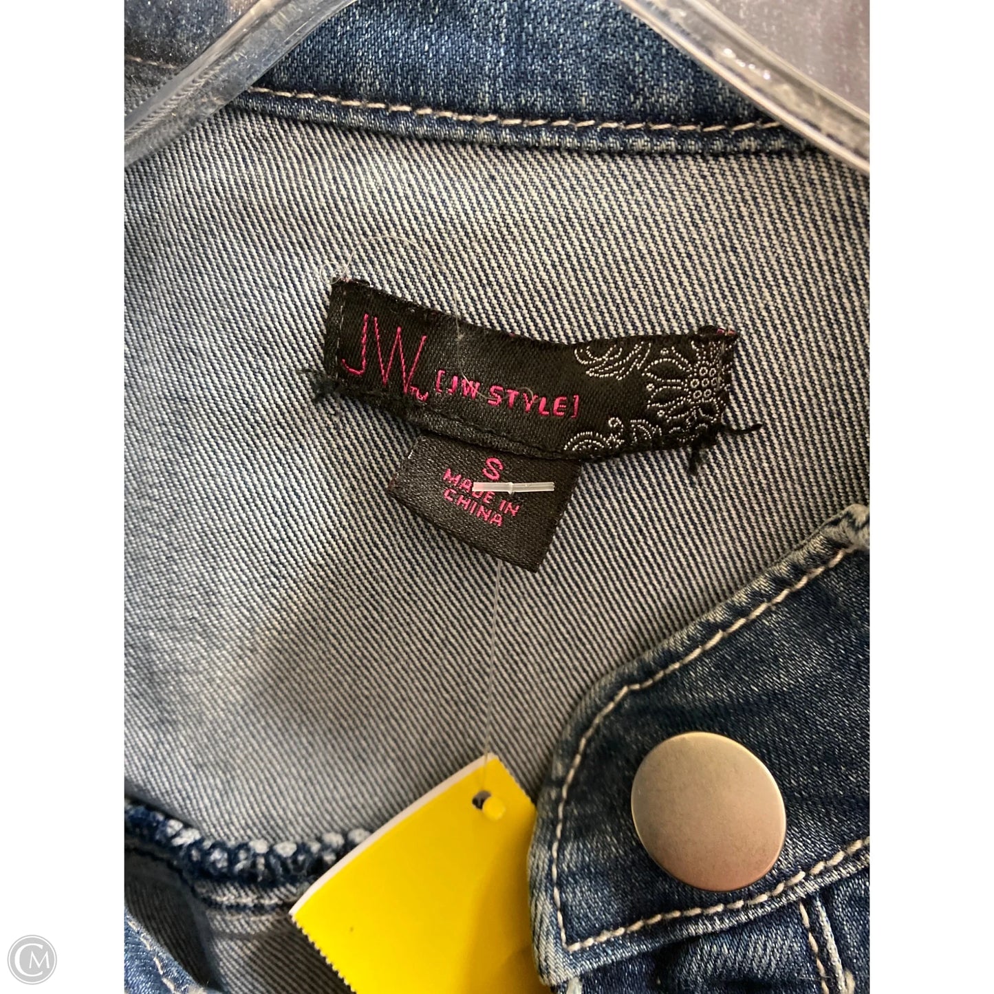 Jacket Denim By Jw In Blue Denim, Size: S