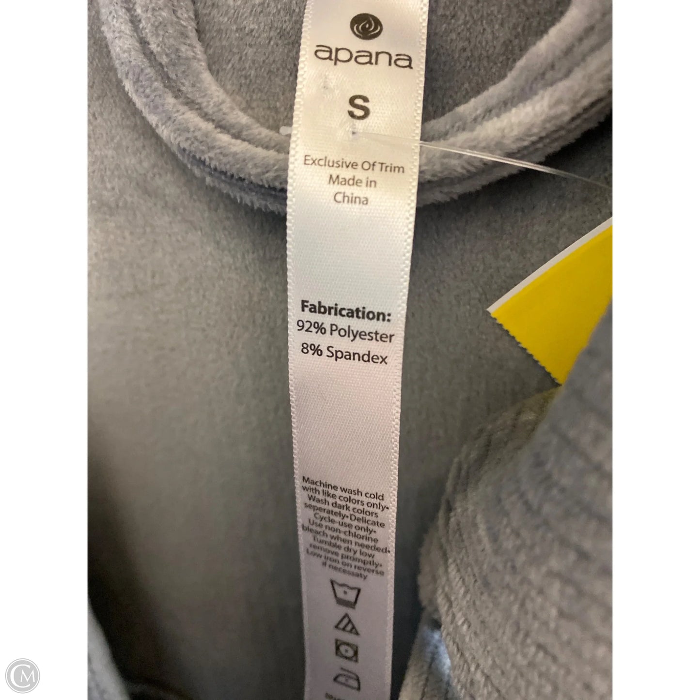 Jacket Shirt By Apana In Grey, Size: S