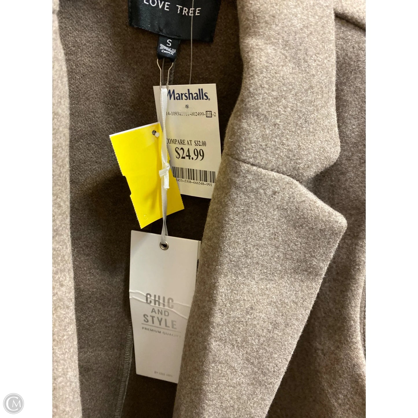 Cardigan By Love Tree In Taupe, Size: S