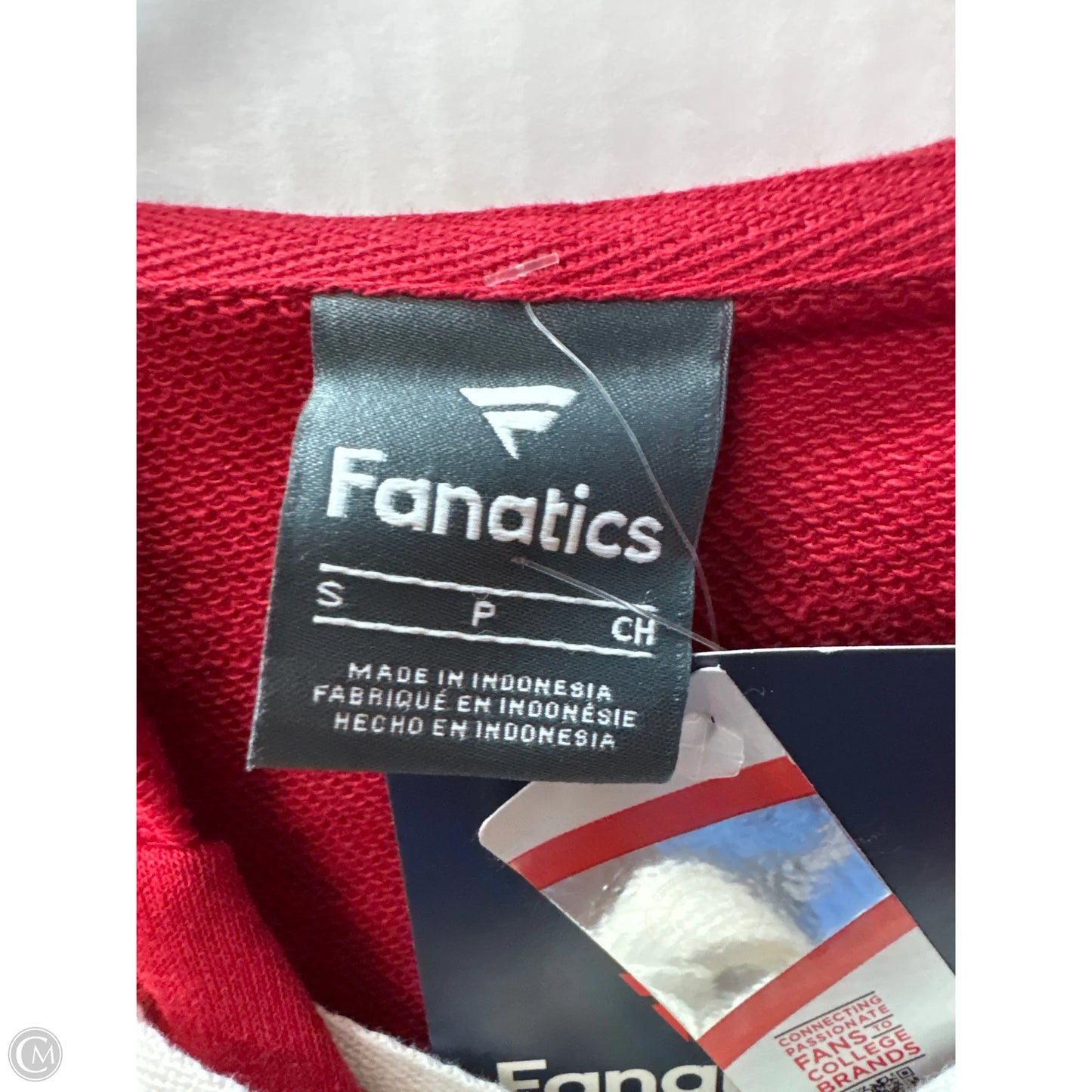 Sweatshirt Hoodie By Fanatics In Red, Size: S