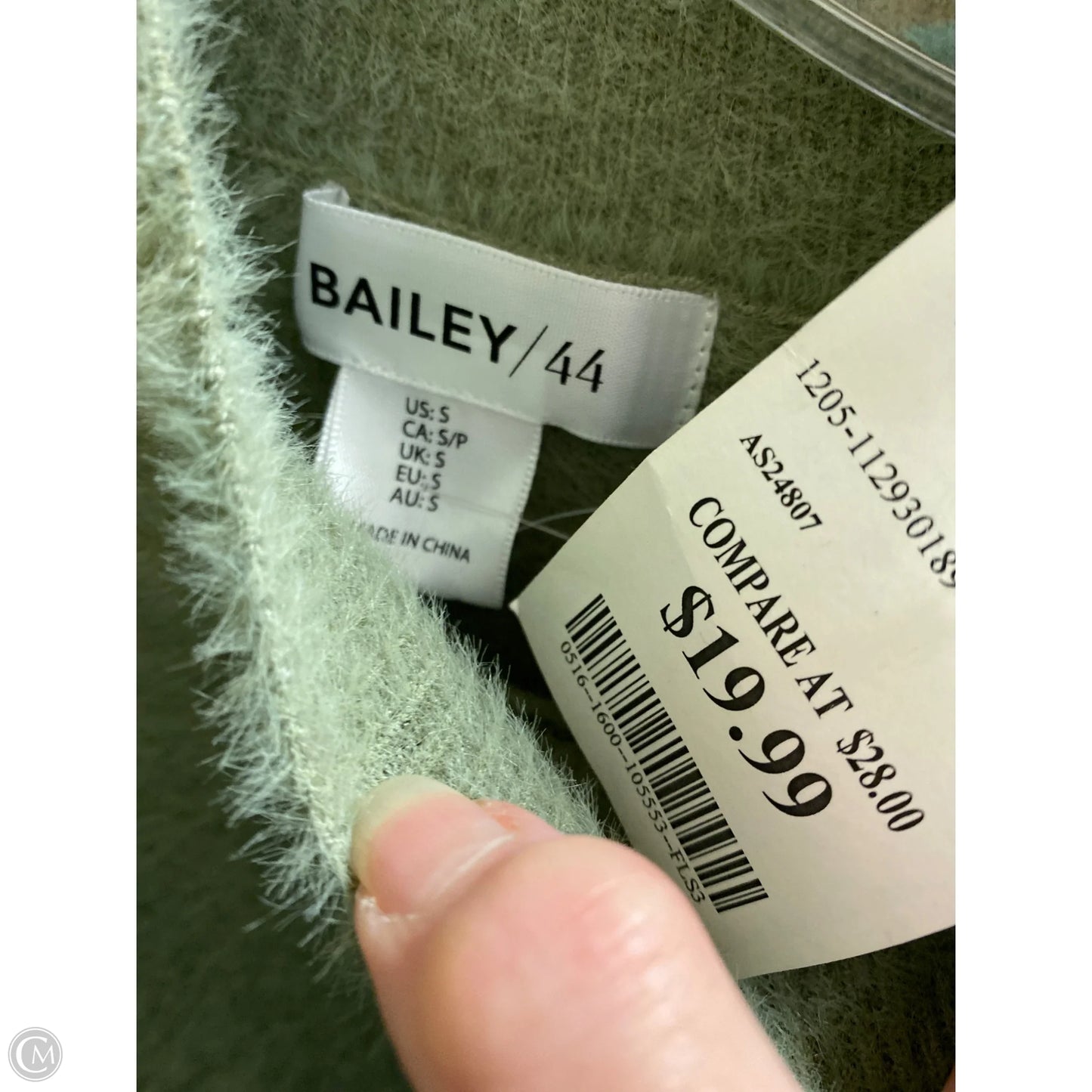 Sweater By Bailey 44 In Green, Size: S
