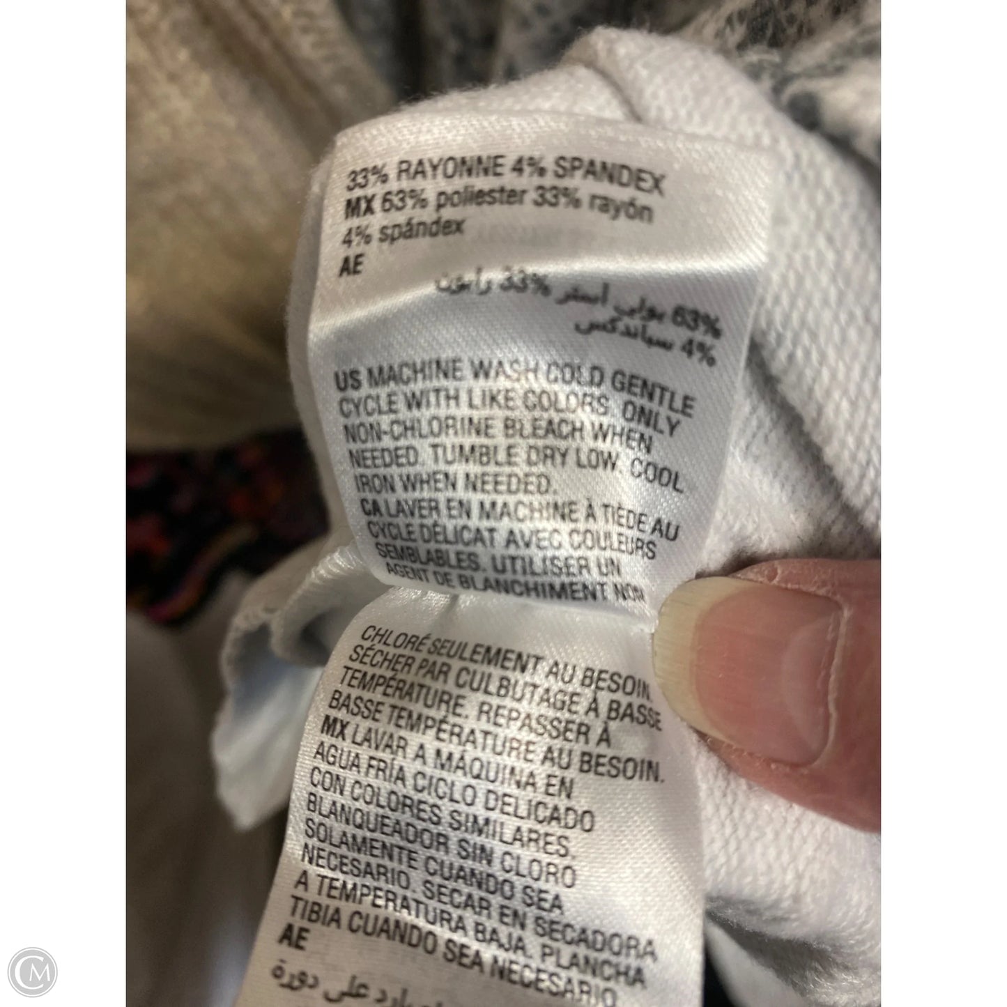 Sweatshirt Crewneck By Ideology In Grey & White, Size: 2x