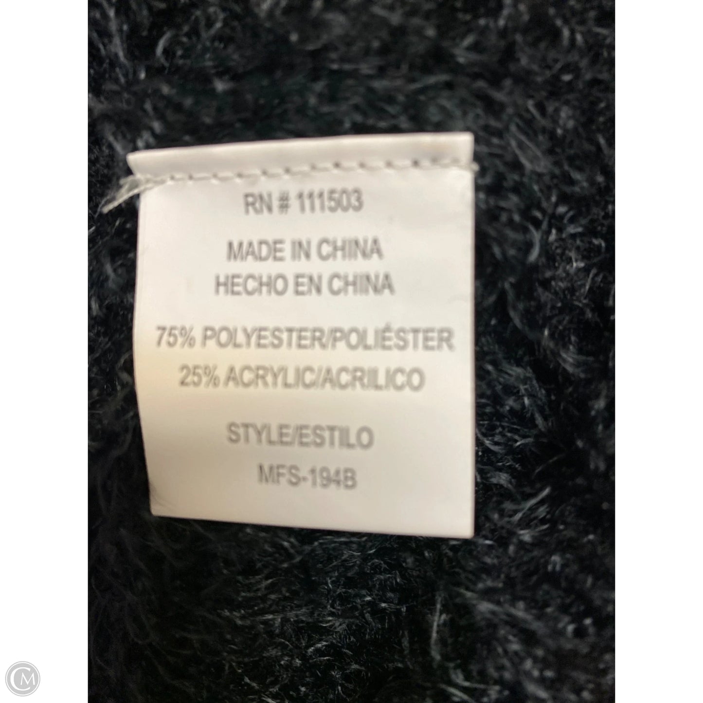 Dress Sweater By Clothes Mentor In Black, Size: Xl