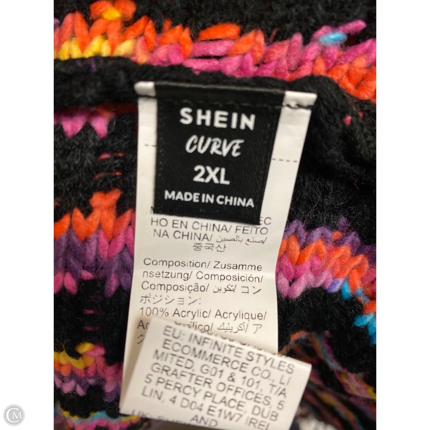 Cardigan By Shein In Multi-colored, Size: 2x