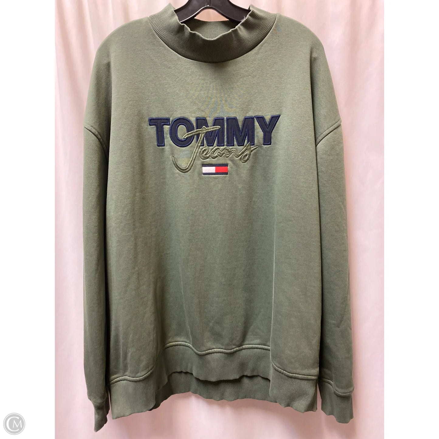 Sweatshirt Crewneck By Clothes Mentor In Green, Size: Xl