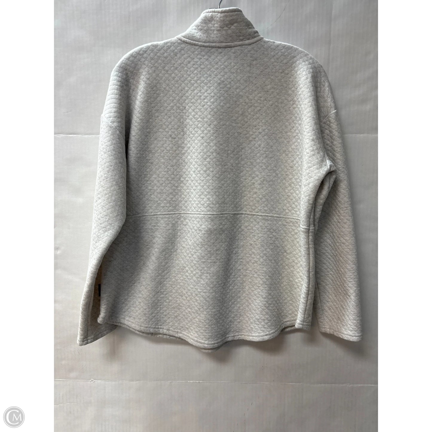 Sweatshirt Collar By Eddie Bauer In Grey, Size: M