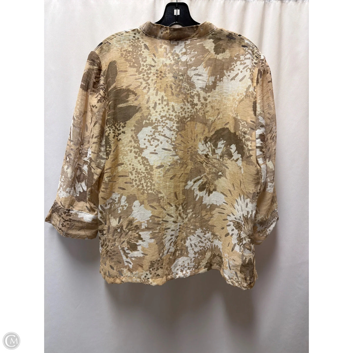 Top 3/4 Sleeve By Ruby Rd In Beige, Size: M
