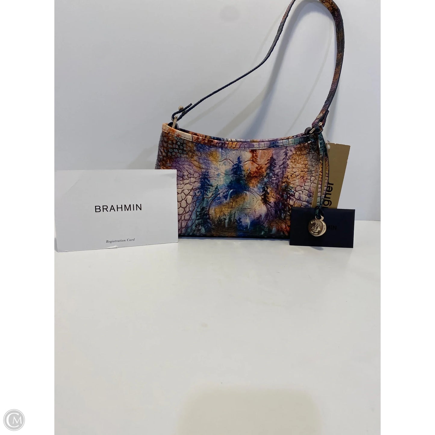 Handbag Designer By Brahmin, Size: Small
