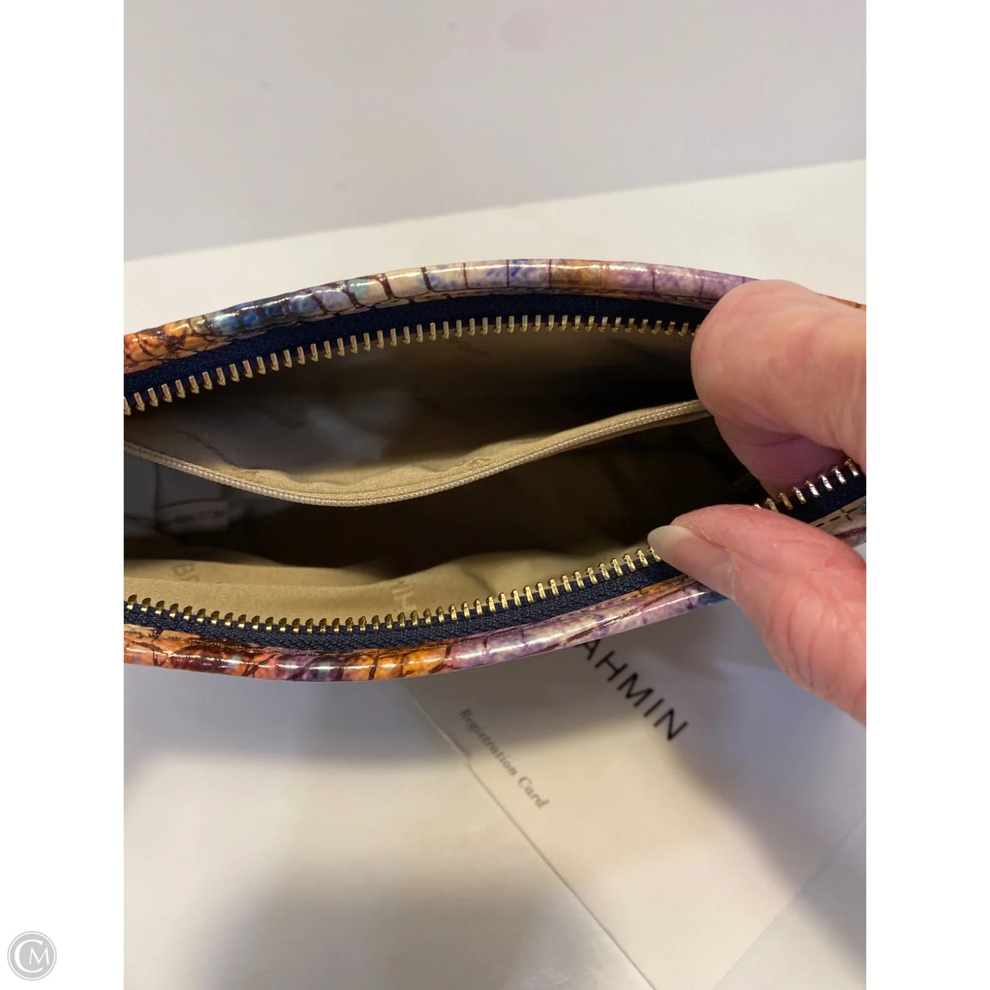 Handbag Designer By Brahmin, Size: Small