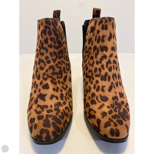 Boots Ankle Heels By A New Day In Animal Print, Size: 7