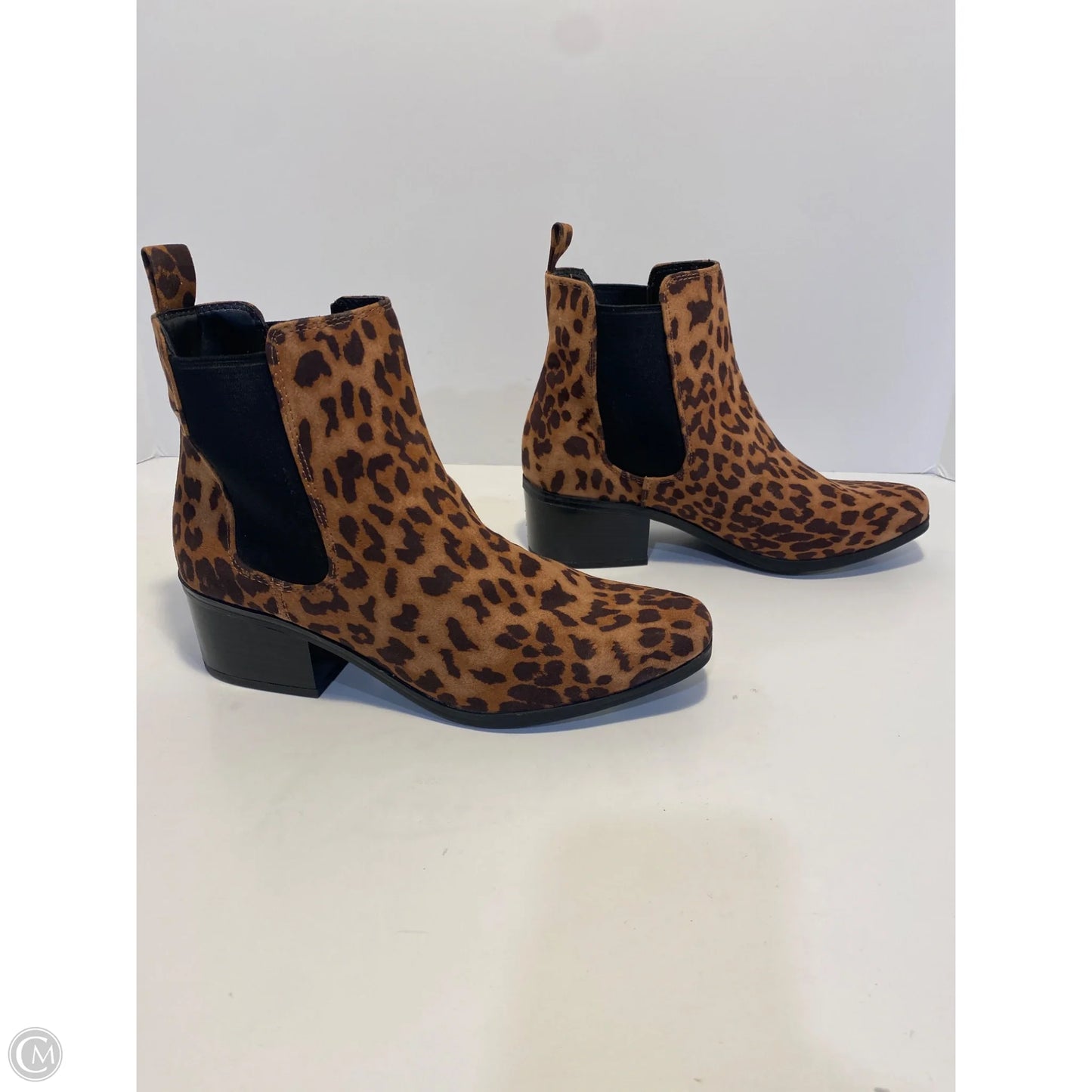 Boots Ankle Heels By A New Day In Animal Print, Size: 7