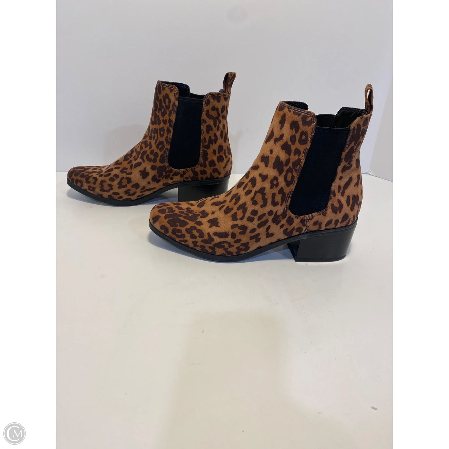 Boots Ankle Heels By A New Day In Animal Print, Size: 7