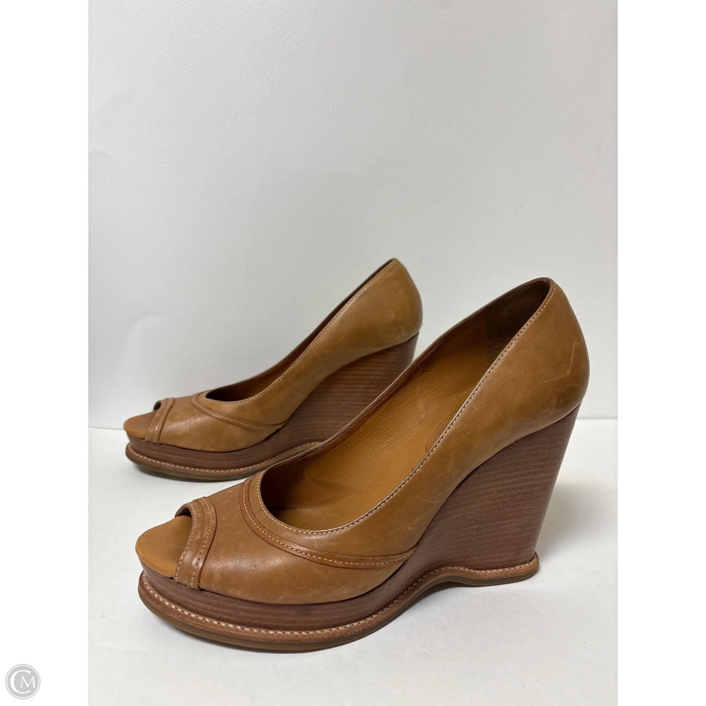 Shoes Heels Wedge By Michael By Michael Kors In Brown, Size: 8
