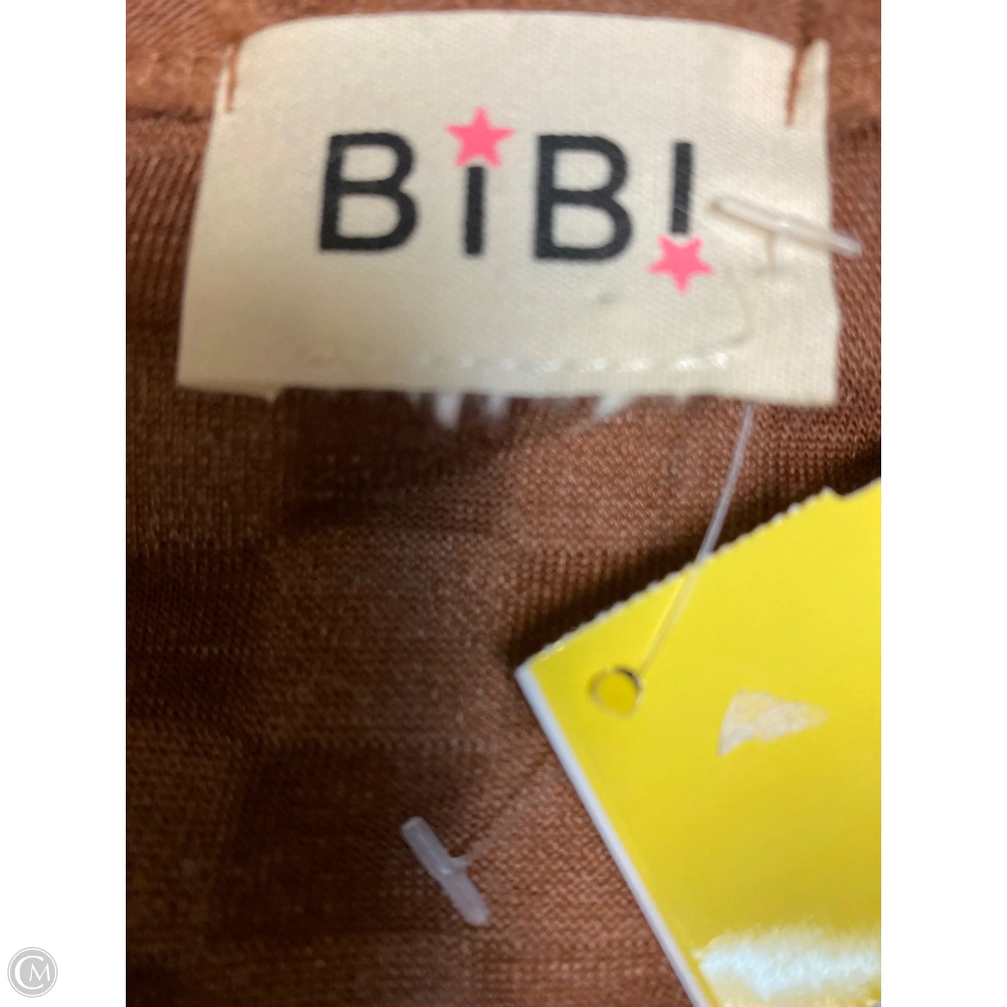 Top Long Sleeve By Bibi In Brown, Size: 1x