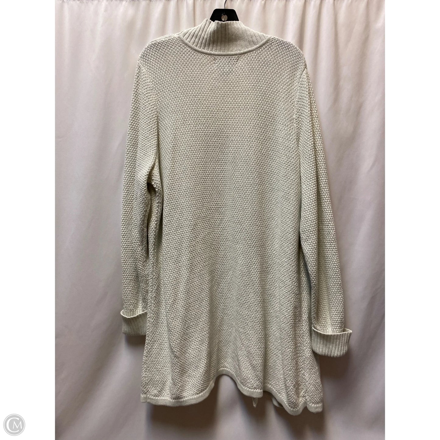 Cardigan By Tahari In Beige, Size: 2x