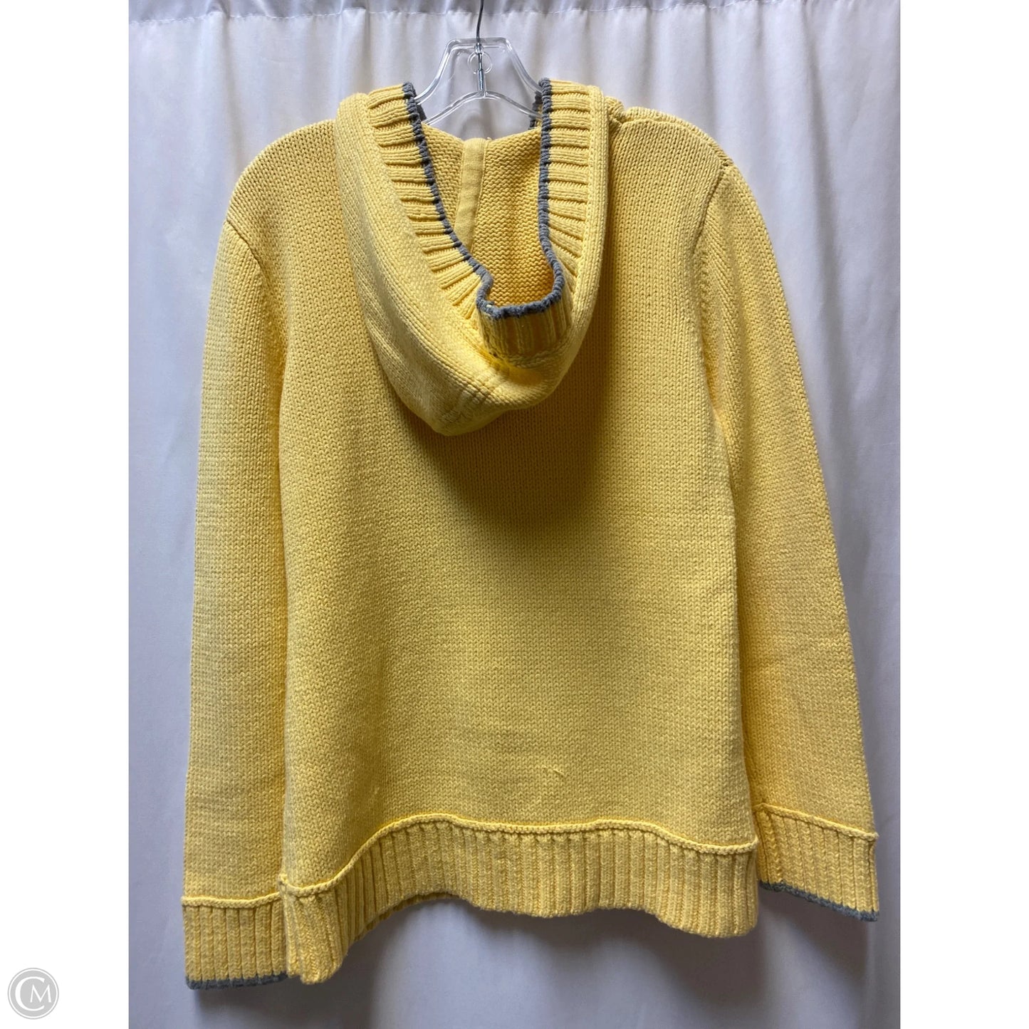 Sweater By Liz Claiborne In Yellow, Size: L