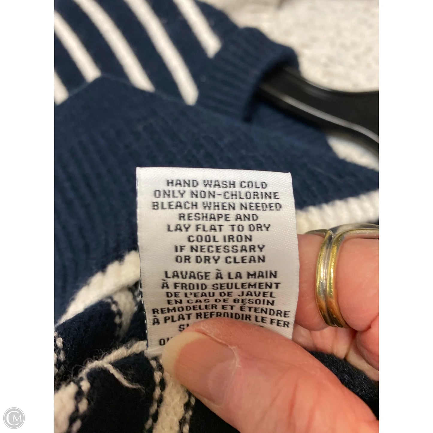 Sweater By Magaschoni In Blue, Size: L