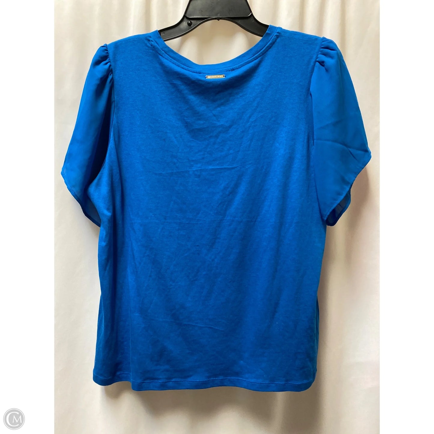 Top Short Sleeve By Michael By Michael Kors In Blue, Size: L