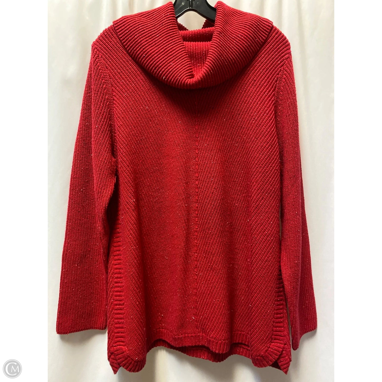 Sweater By Talbots In Red, Size: 1x