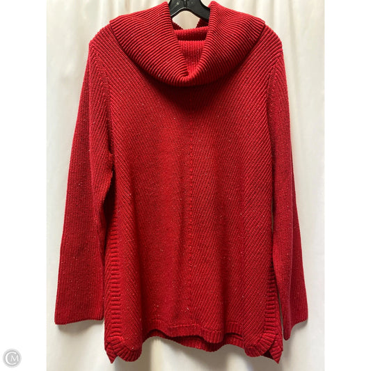 Sweater By Talbots In Red, Size: 1x