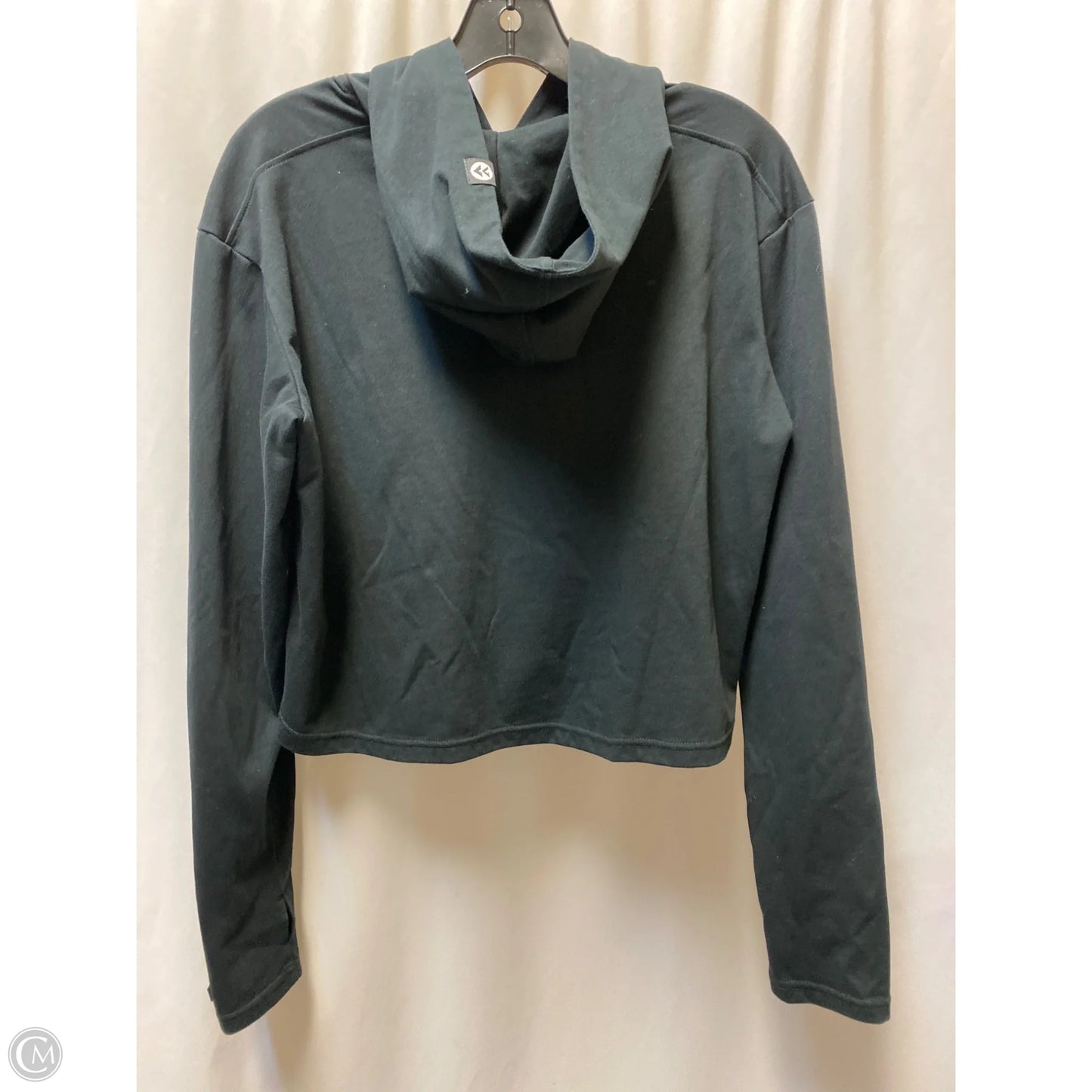Athletic Top Long Sleeve Hoodie By Clothes Mentor In Black, Size: M