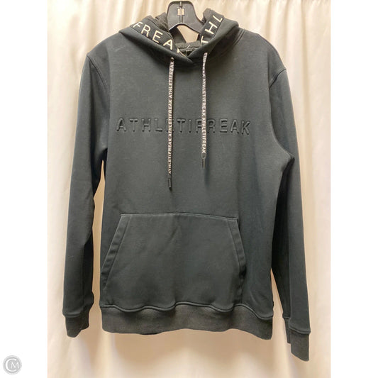 Athletic Sweatshirt Hoodie By Clothes Mentor In Black, Size: M